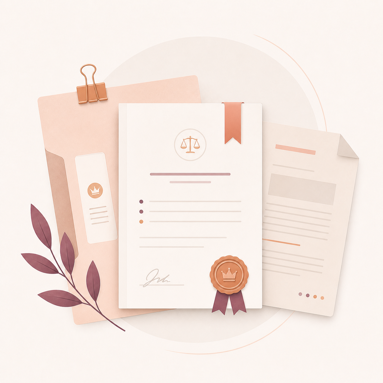 Illustration des documents premium proposés par le cabinet Aequivalens