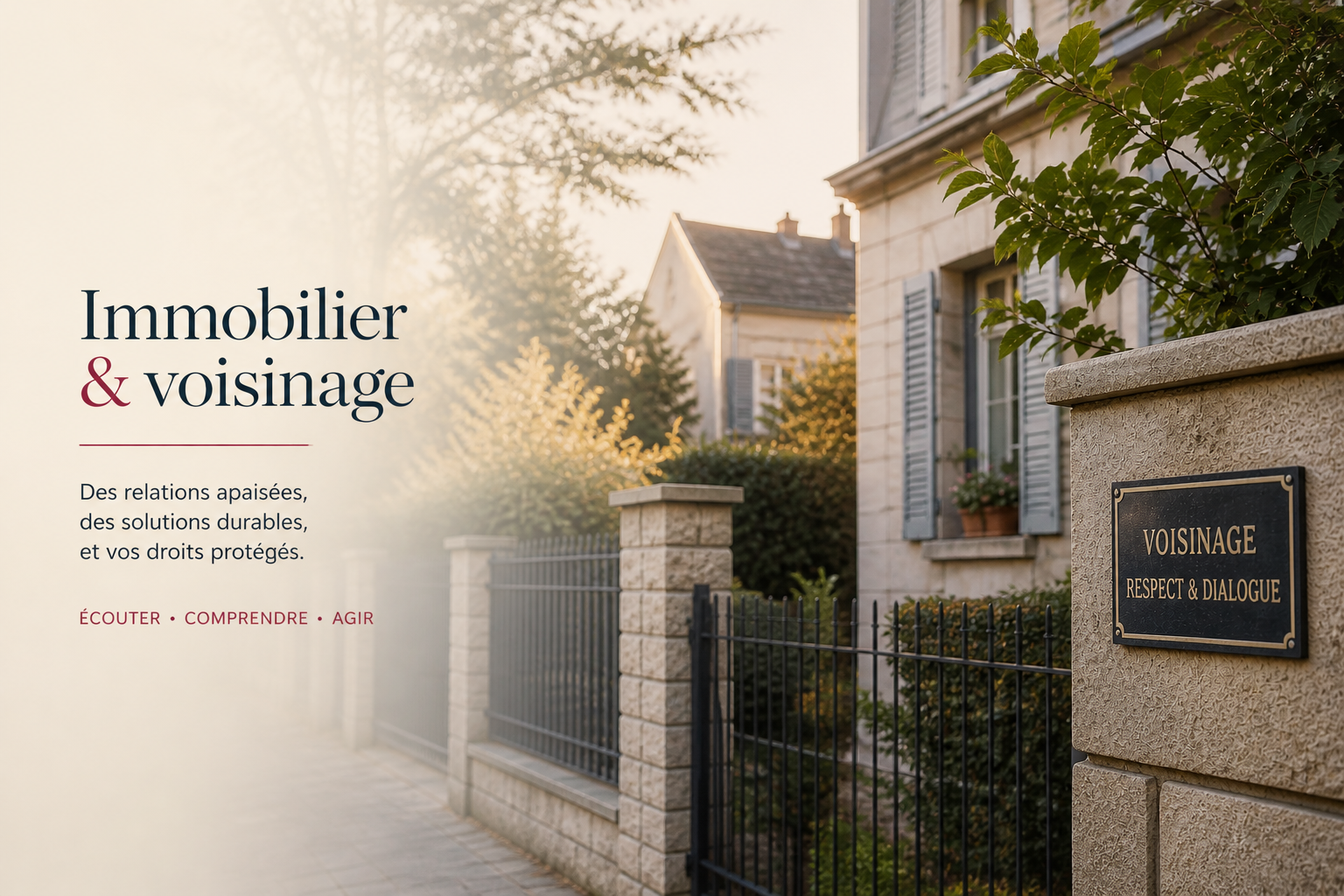 Accompagnement en immobilier et voisinage